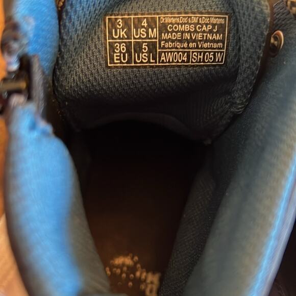 Doc marten “combs cap J” nylon boot youth size 4 - Picture 6 of 7